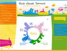 Tablet Screenshot of ecole-claudebernard.org